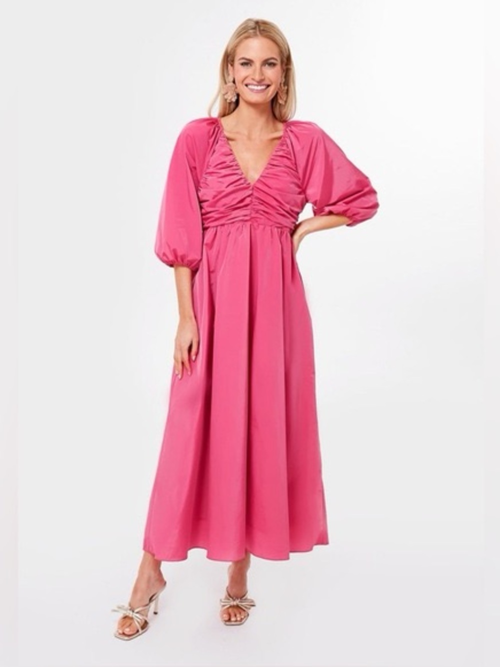 New Tuckernuck Hyacinth House Pink Fuscia Maxi Dress